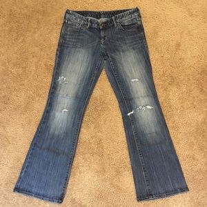 Express Boot Cut Distressed Jeans!